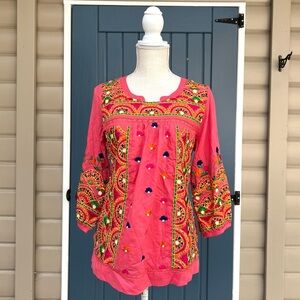 ANU Blouse Top Embroidered Sequin
Detail Multicolor Women’s Small